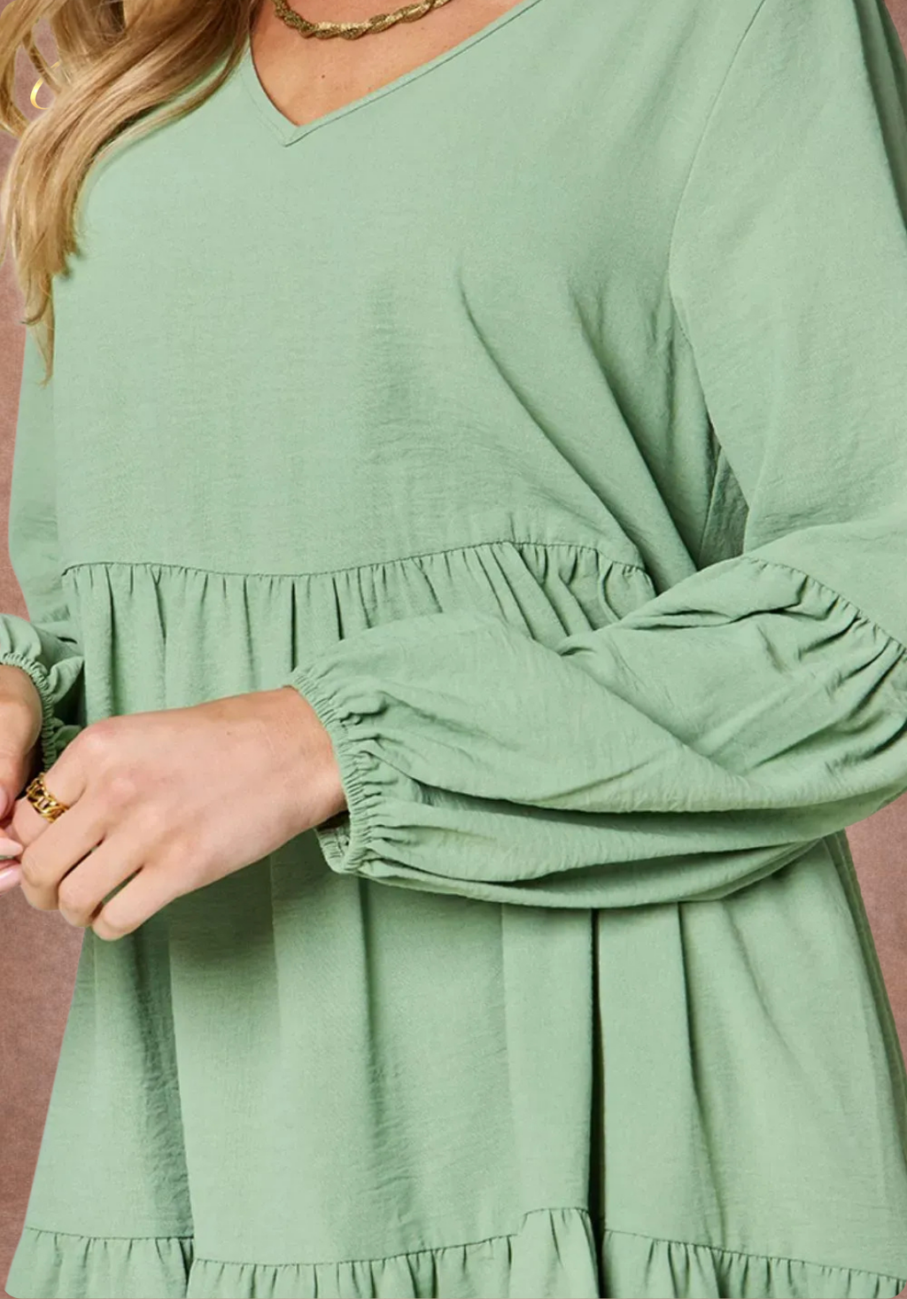 Tiered Ruffle Pocket Dress