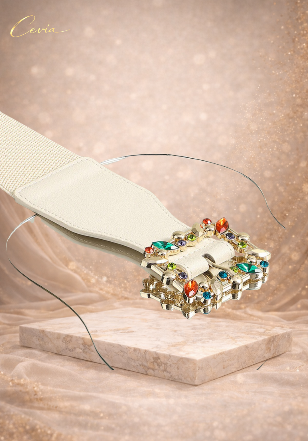 The Serelyn Jeweled Statement Belt