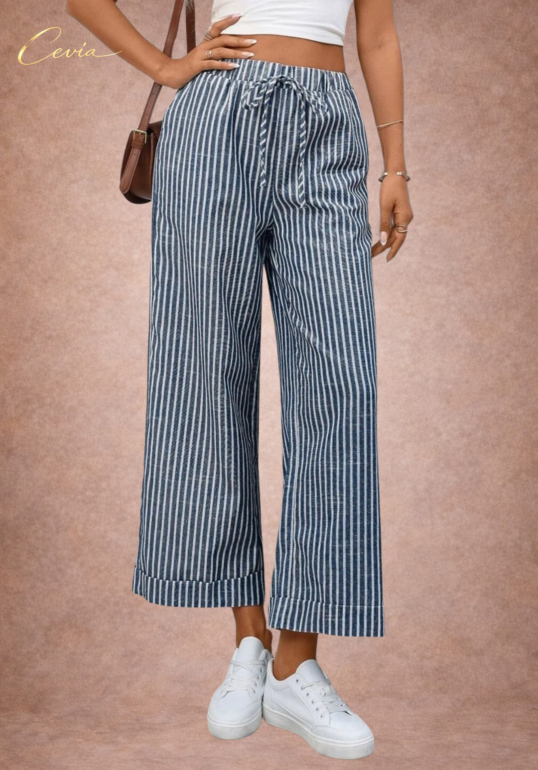 Striped Wide Leg Pants