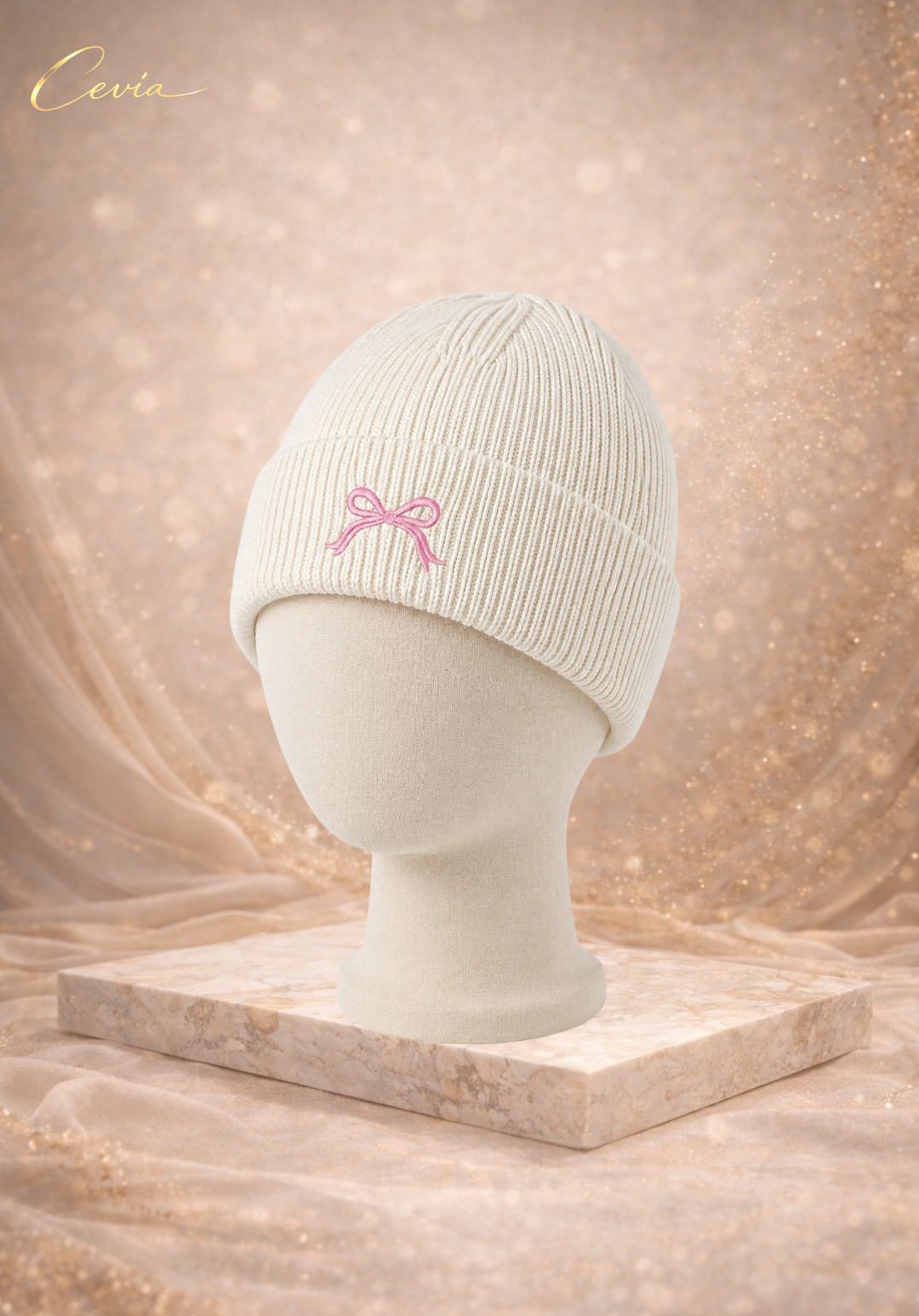 The Maribelle Bow-Knit Beanie