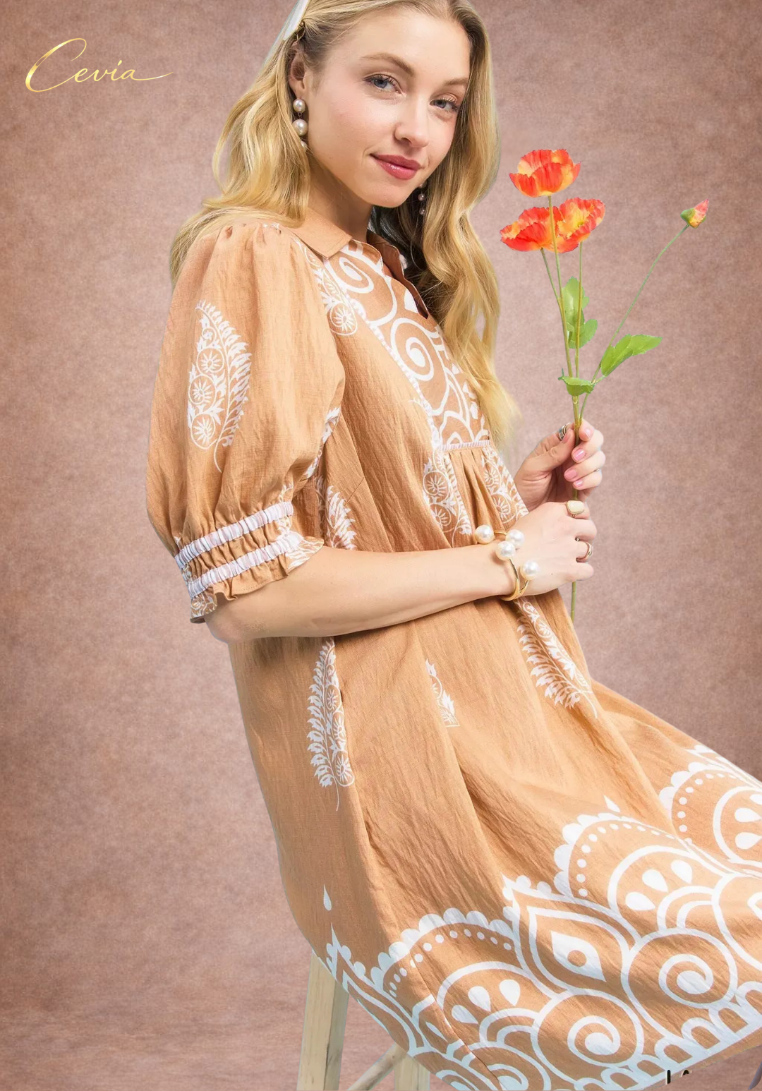 The Marivelle Mandala Babydoll Dress