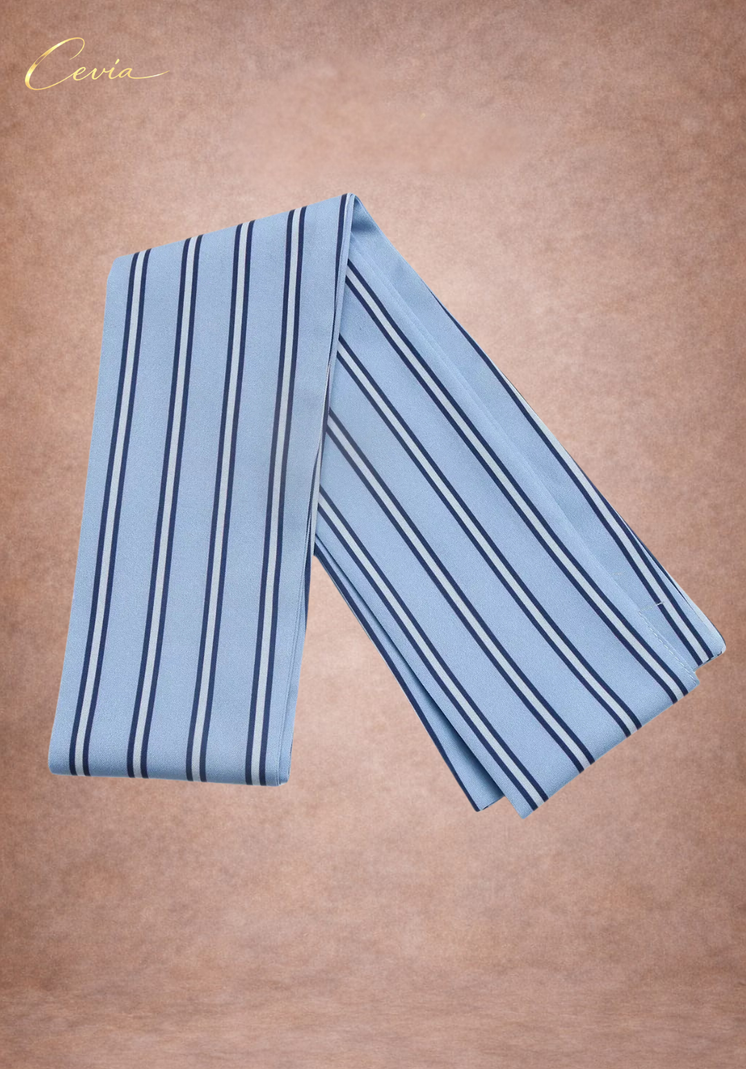 The Belmira Striped-Bodice Contrast Peplum Top