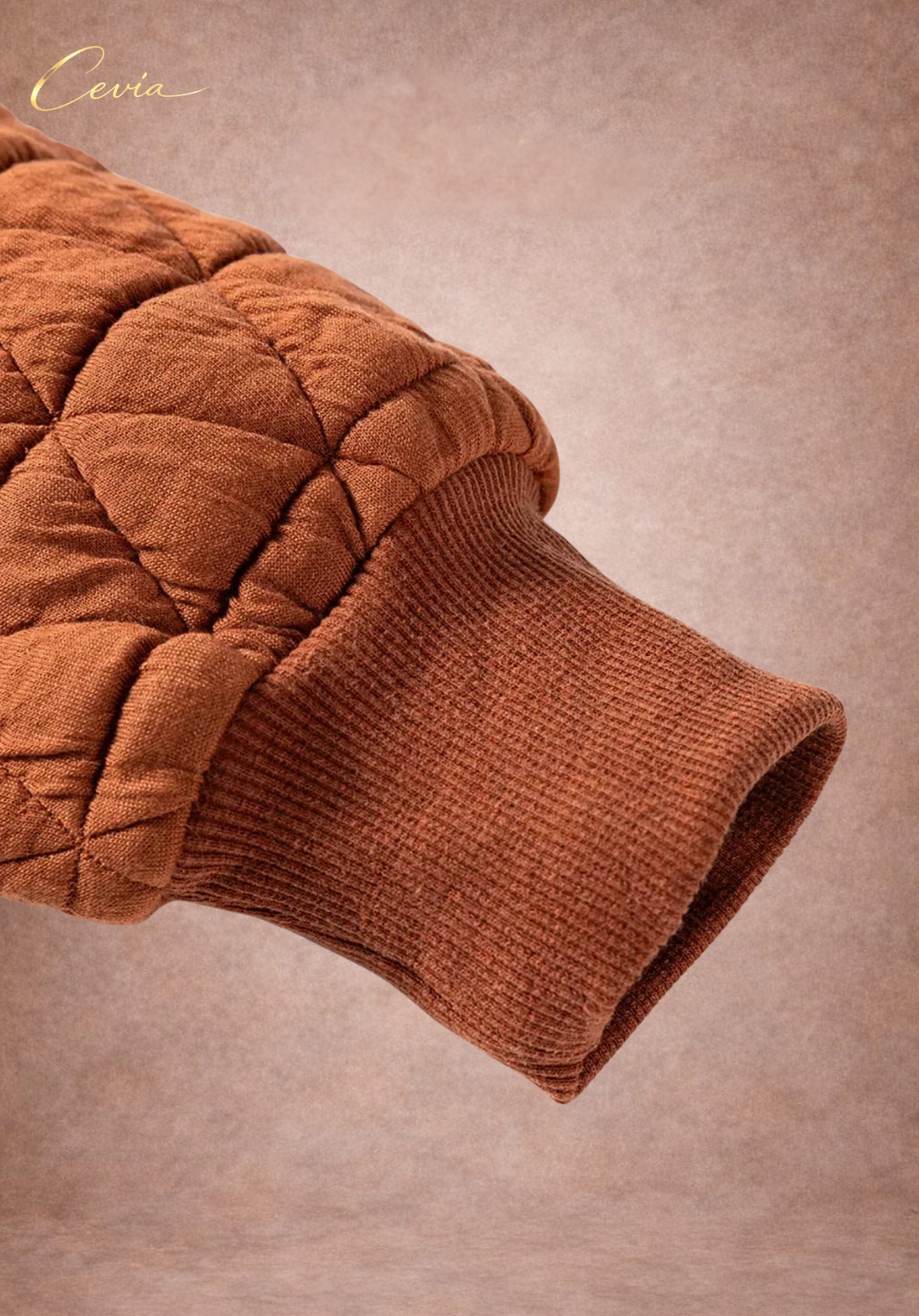 The Terralune Quilted Half-Zip Sweater