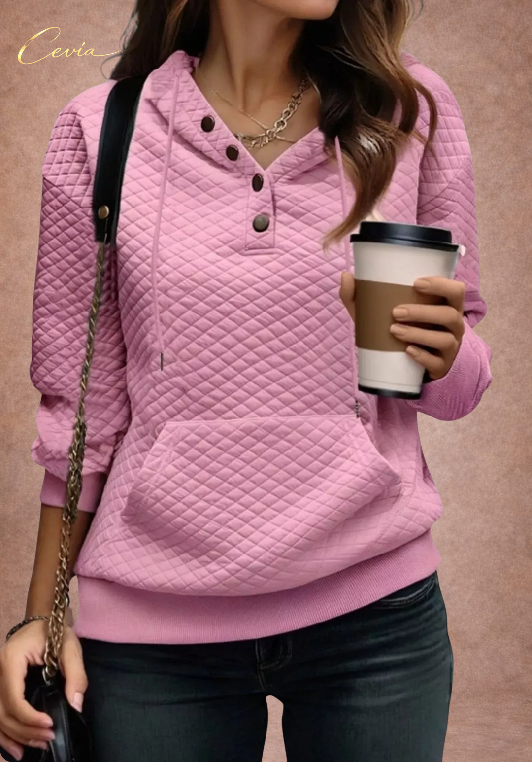 The Alverine Quilted Buttonline Hoodie