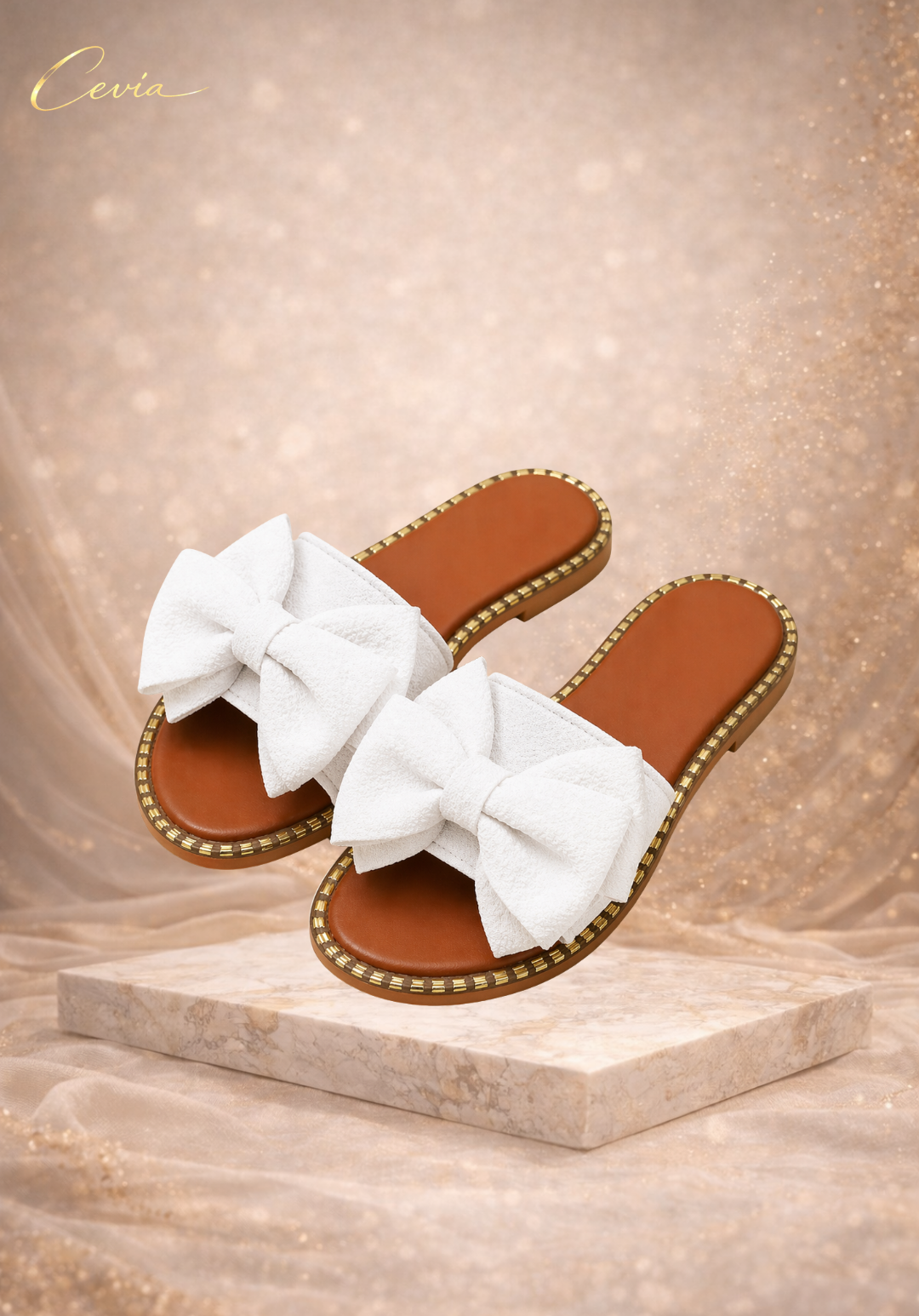 The Capri Bow Slide Sandals