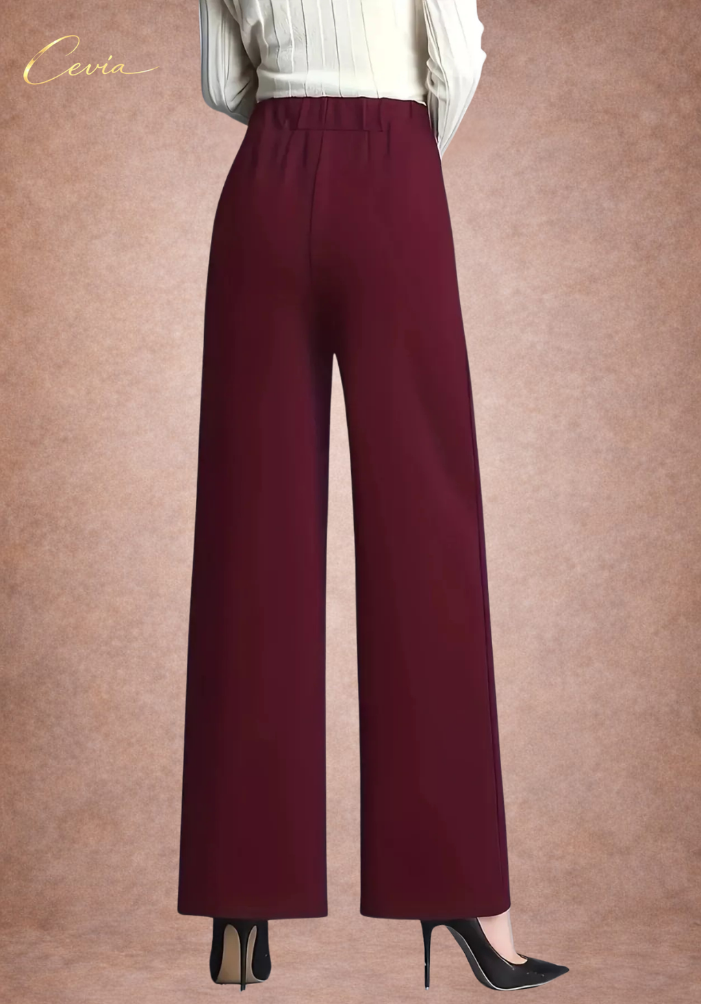 The Corvella Sleek-Line Wide-Leg Tailored Trousers