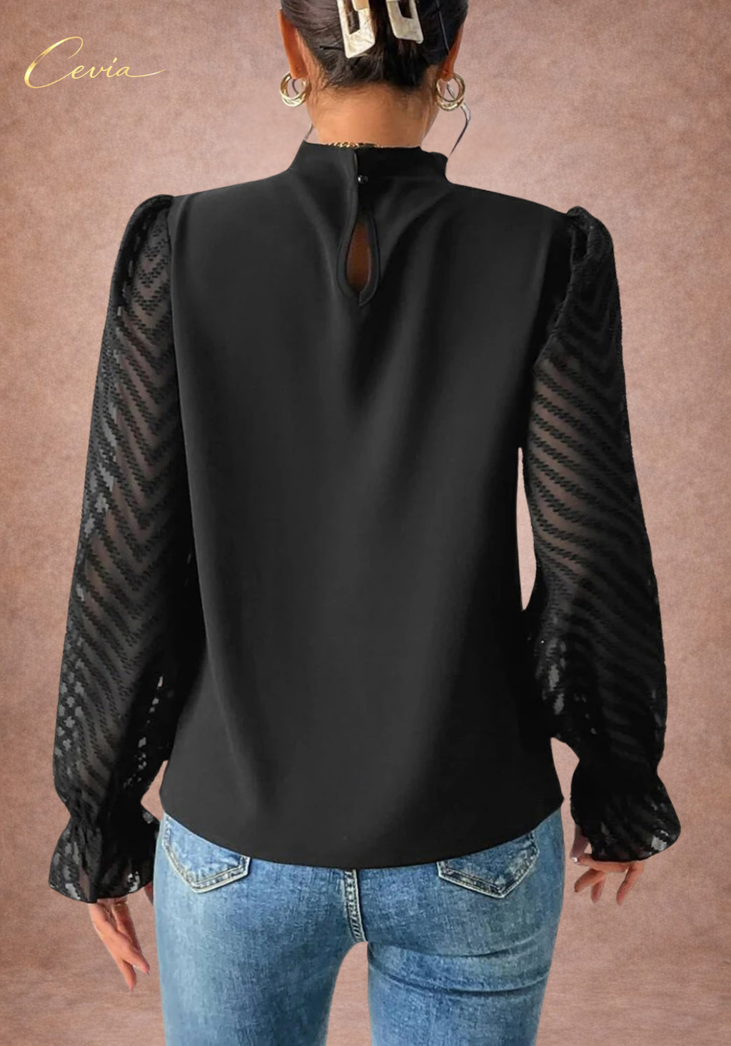 The Ivora Refined Sheer Blouse