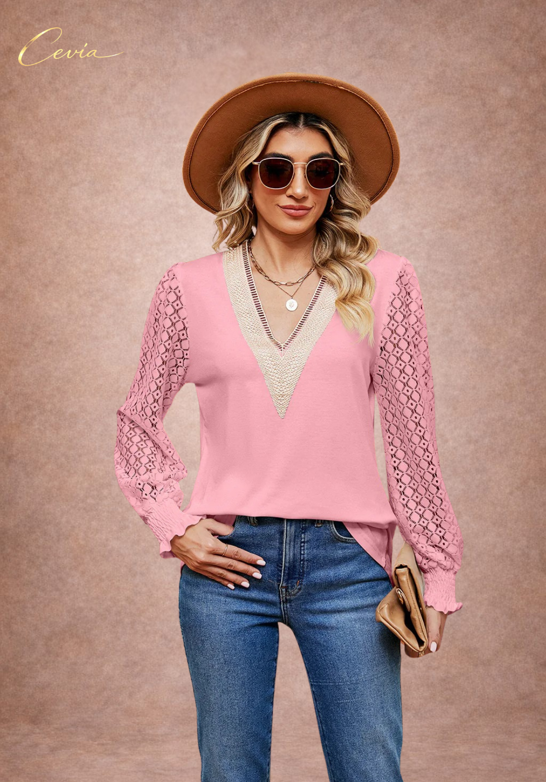 The Elowyn Lace-Elegance Blouse