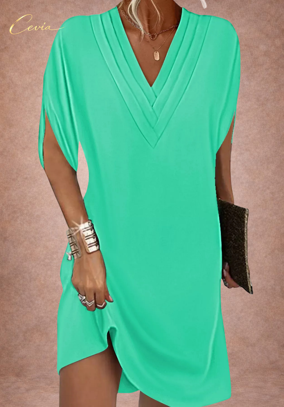The Vivienne Draped Mini Dress