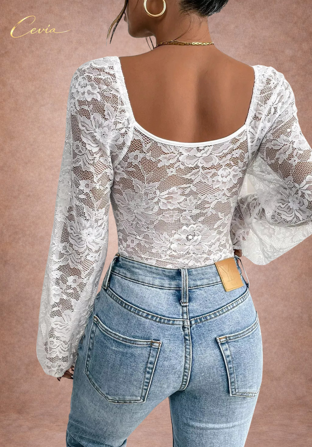 The Lirièlle White Lace Sculpting Bodysuit