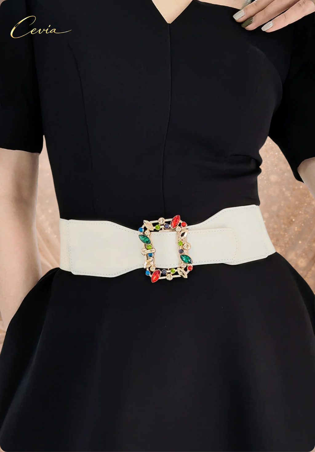 The Serelyn Jeweled Statement Belt