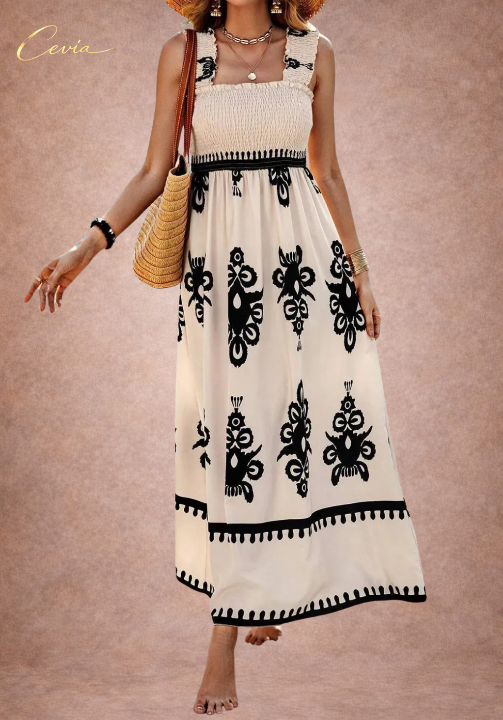 The Midnight Heritage Smocked Dress