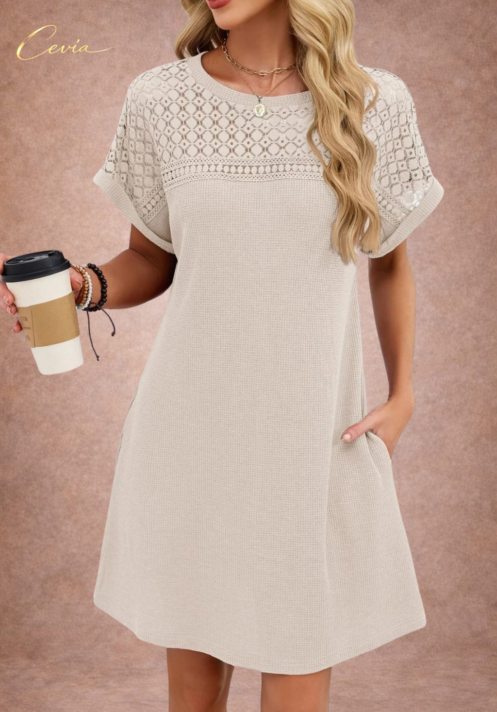 The Soft Grace Textured Dress