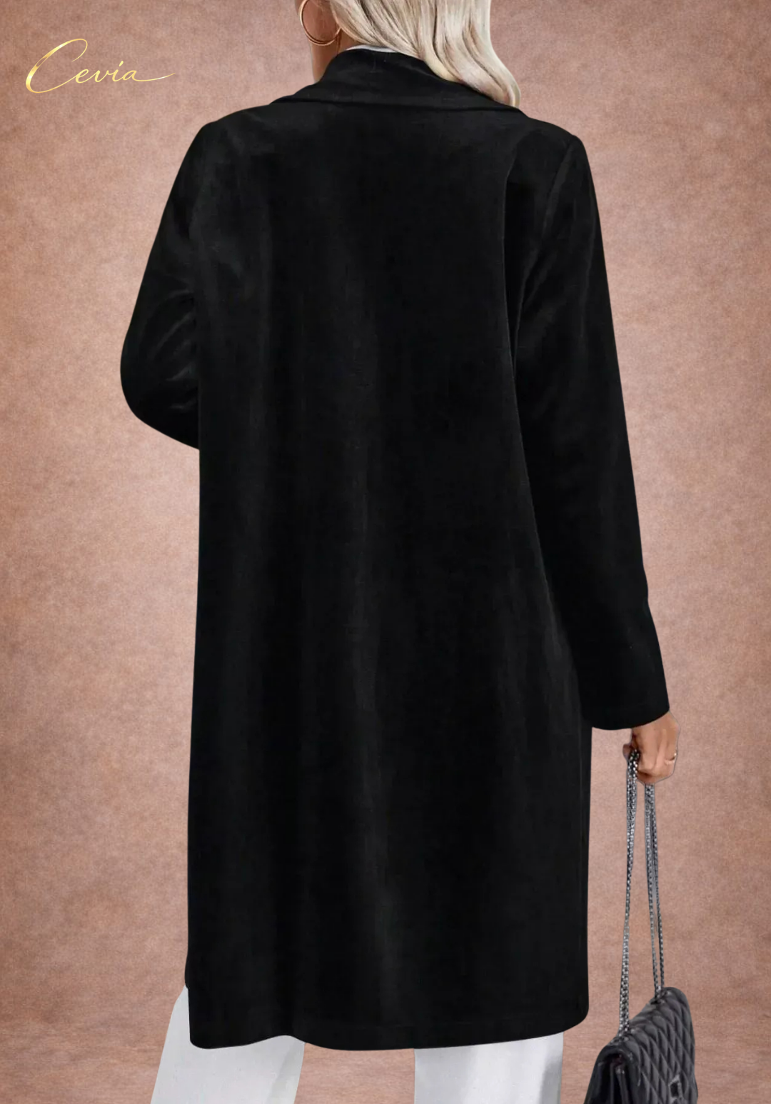 The Velvet Luxe Longline Blazer Coat