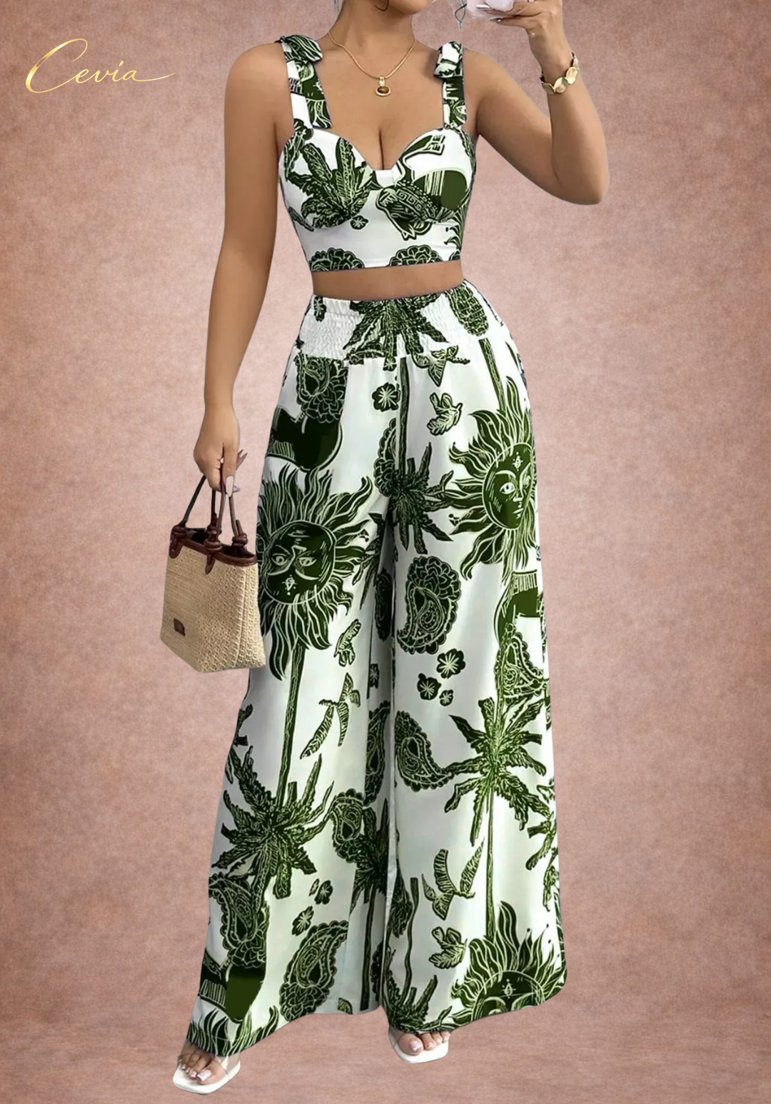The Riviera Bloom Two-Piece Set