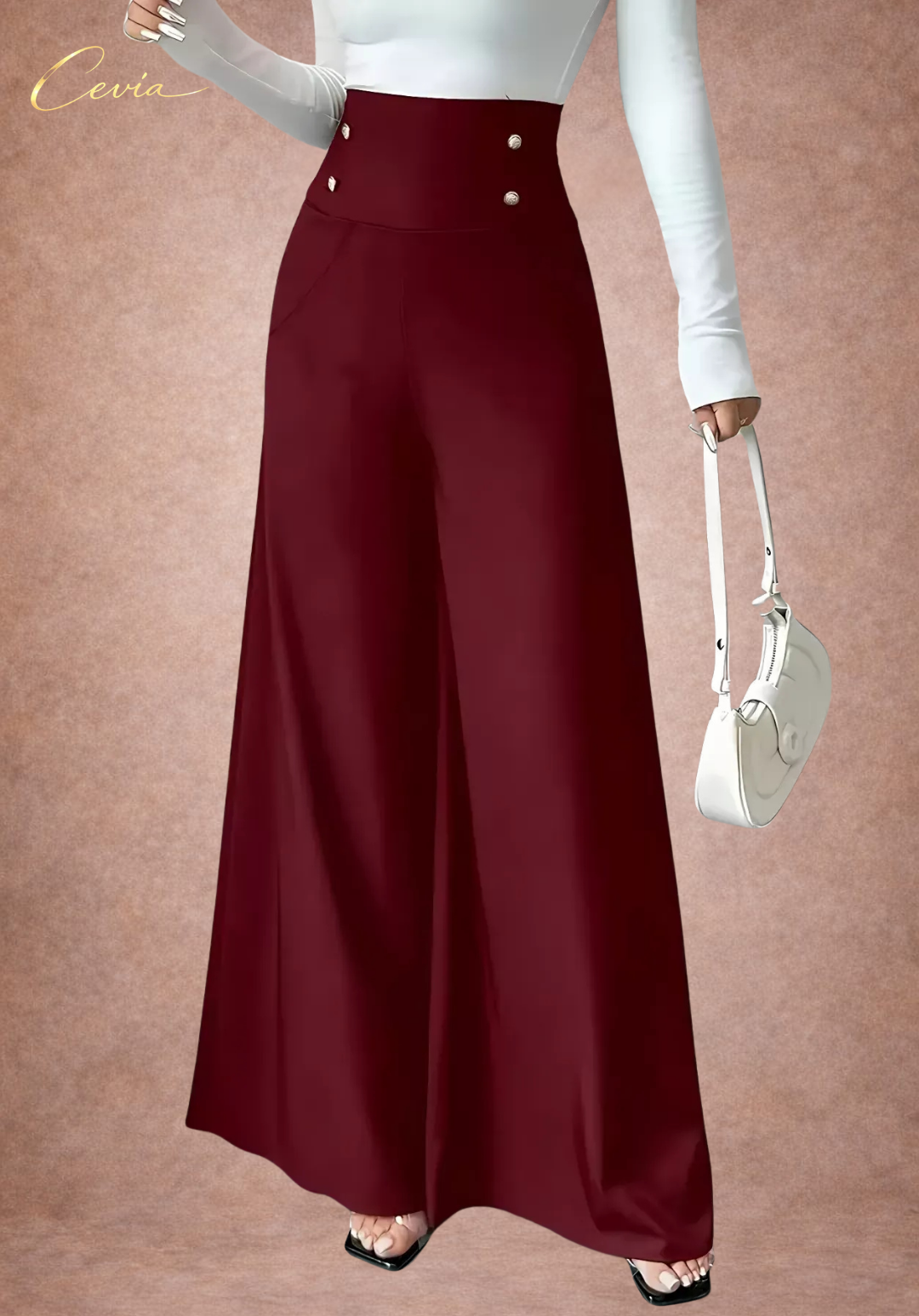 The Marcelline High-Rise Regal Wide-Leg Pants