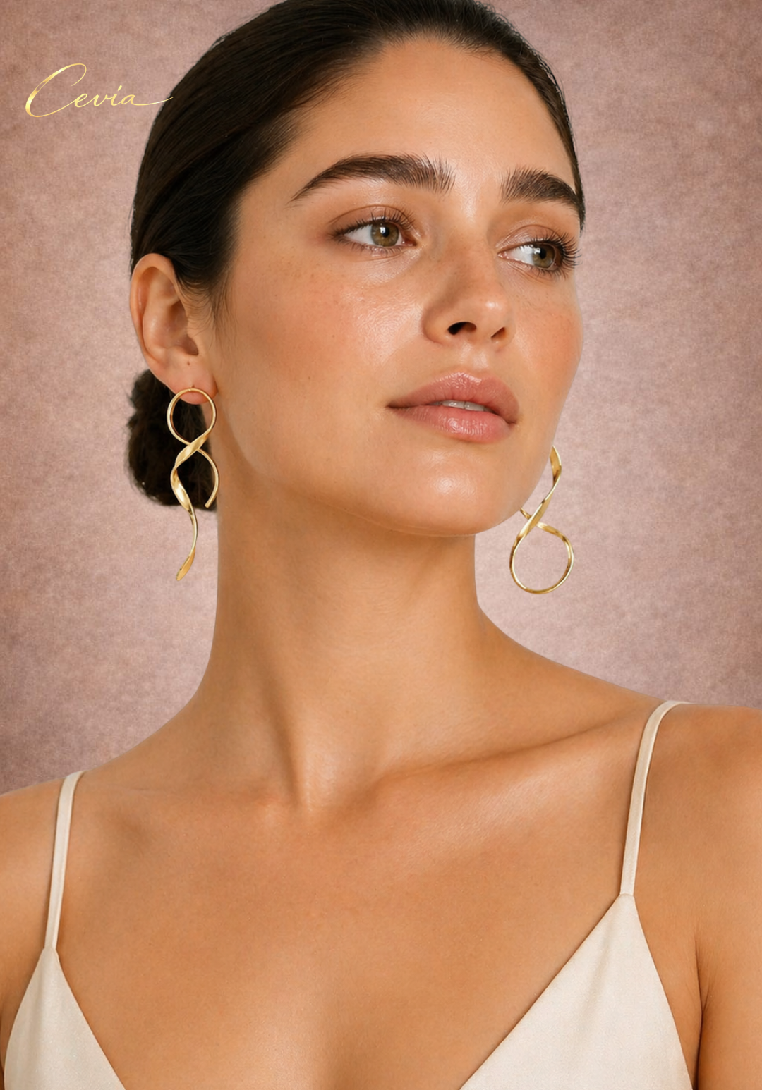 The Vellara Fluid-Twist Statement Earrings