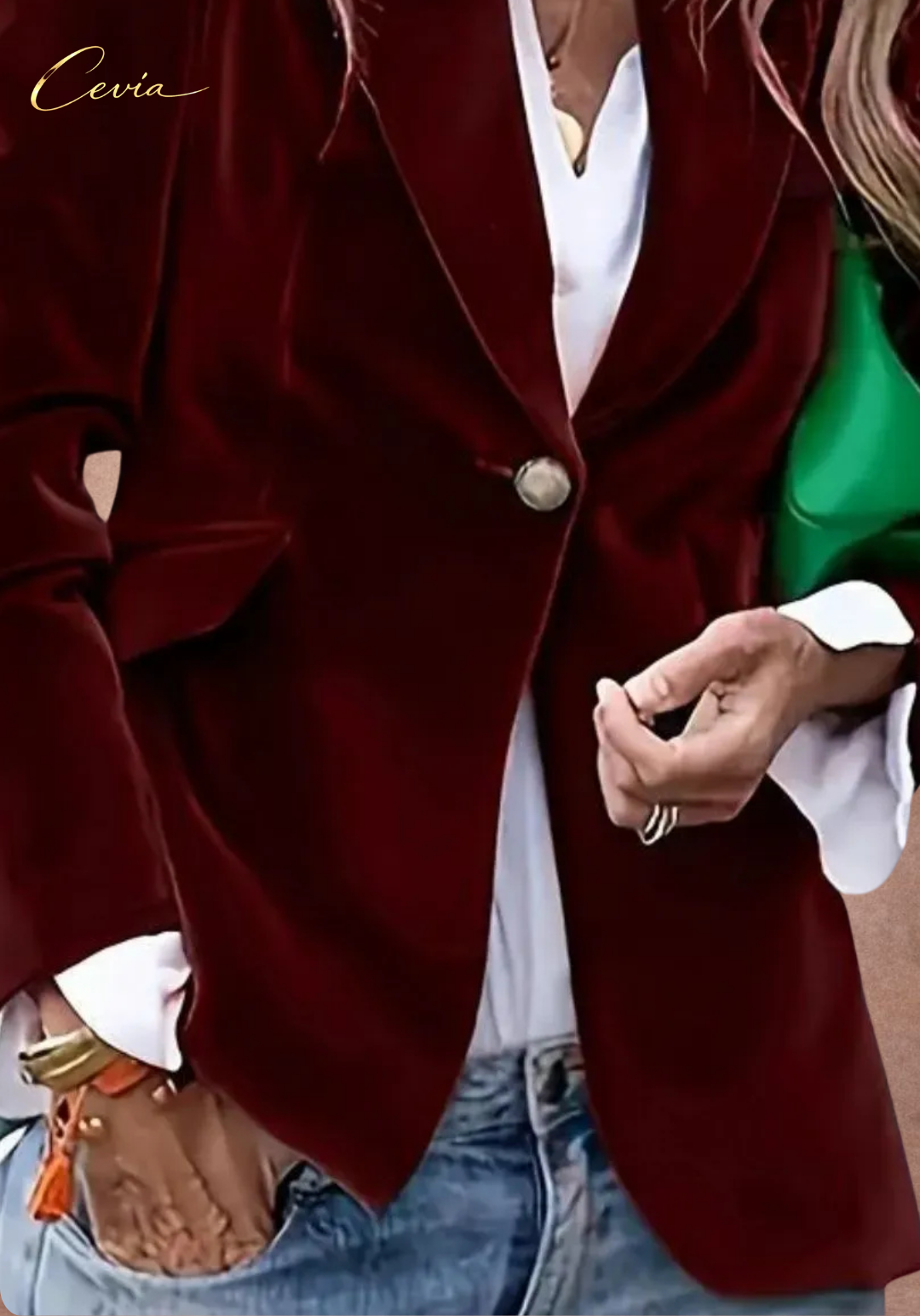 The Valérie Midnight Velvet Blazer