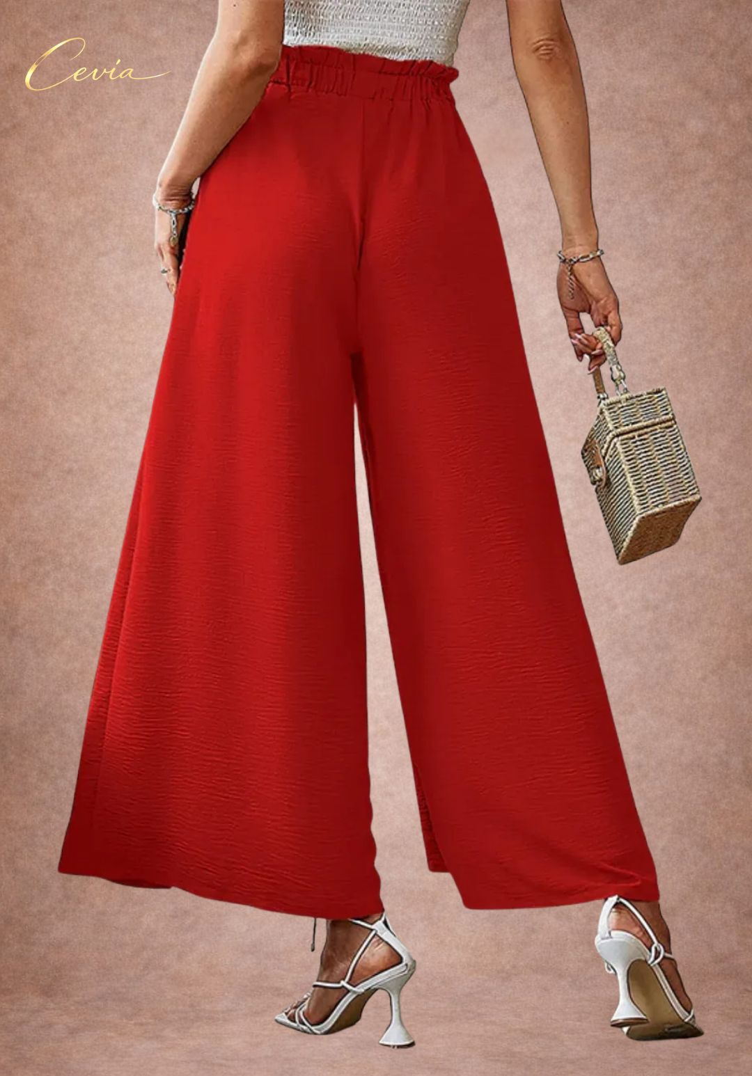 The Marielle Flow-Tie Palazzo Pants