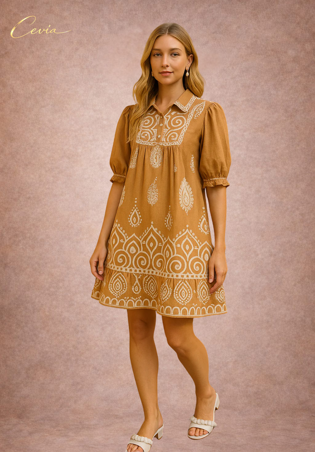 The Marivelle Mandala Babydoll Dress