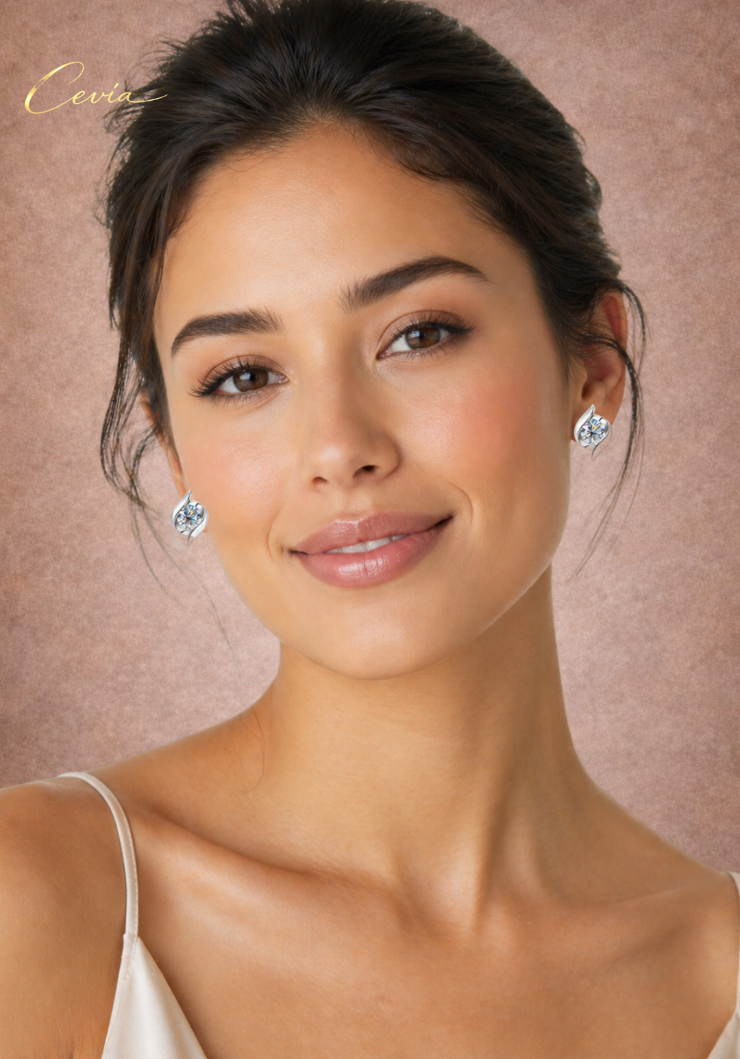 The Lumina Moissanite Stud Earrings