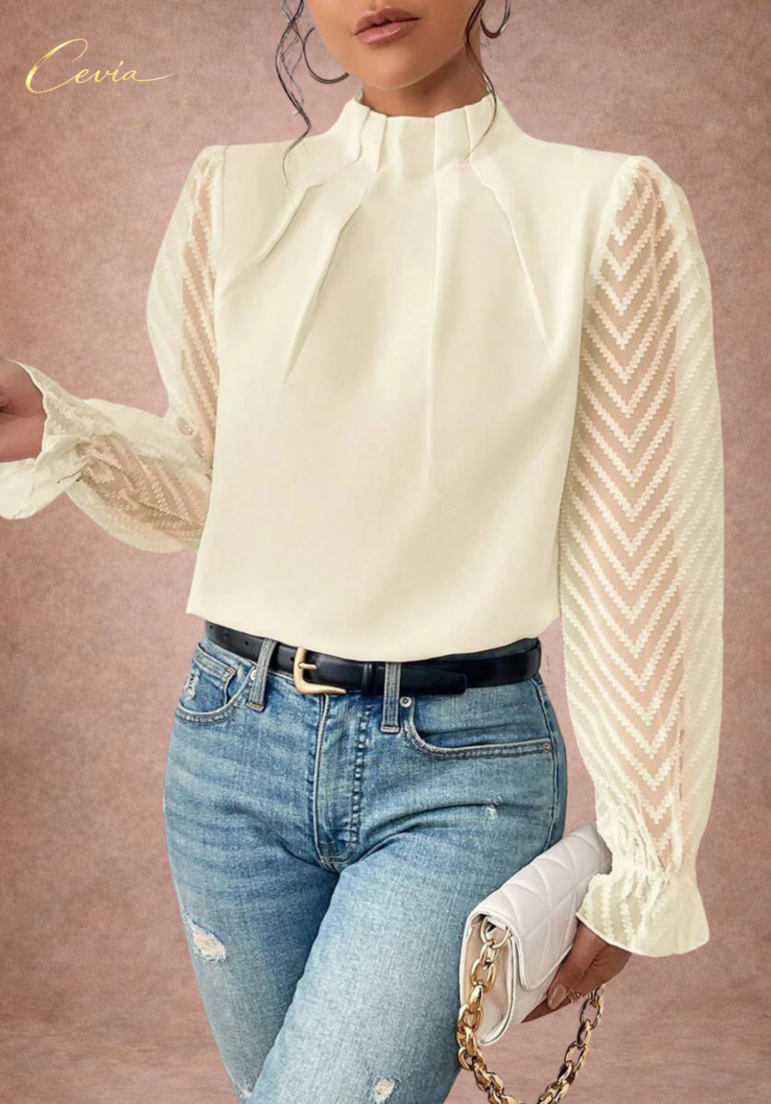 The Ivora Refined Sheer Blouse