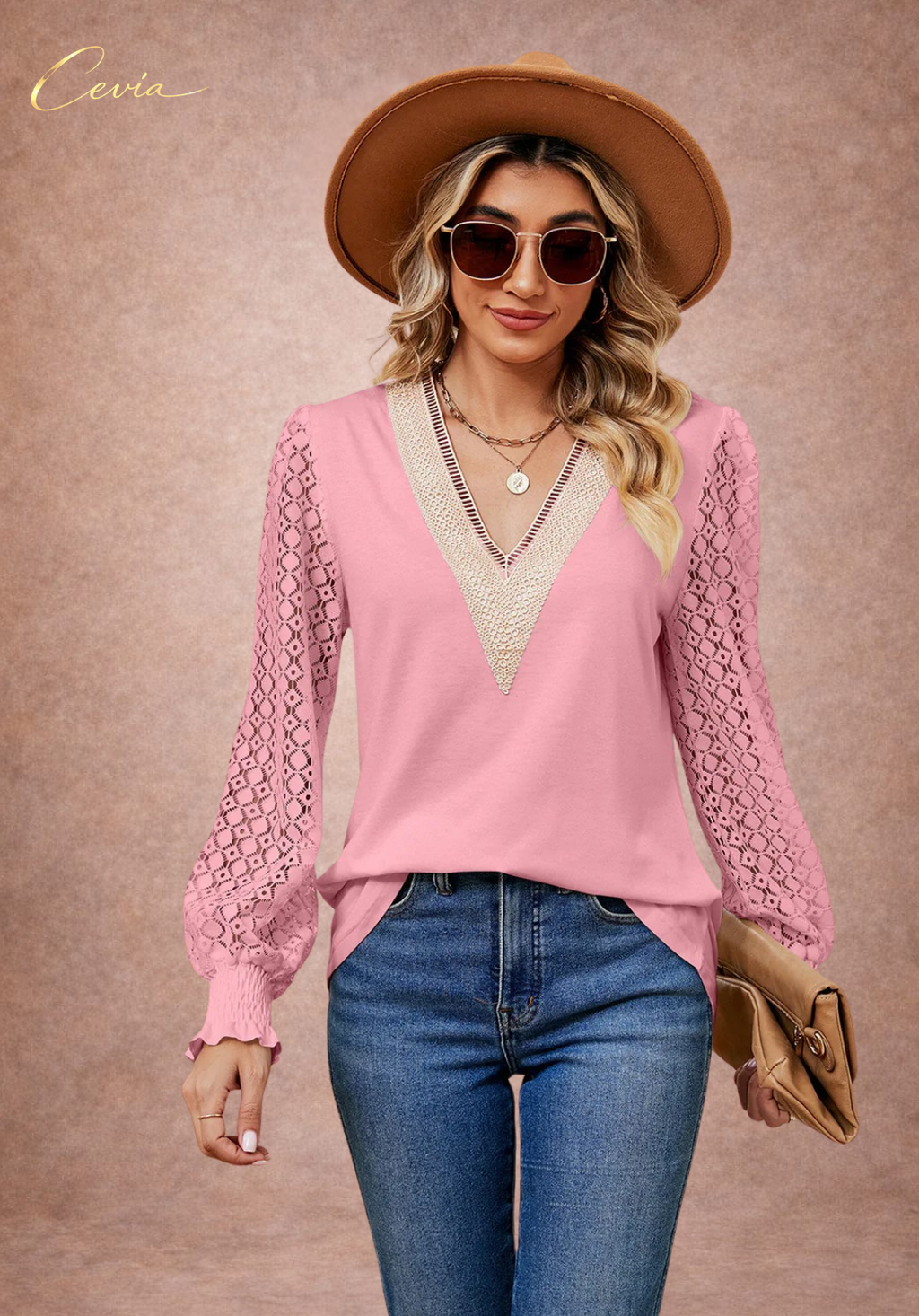 The Elowyn Lace-Elegance Blouse