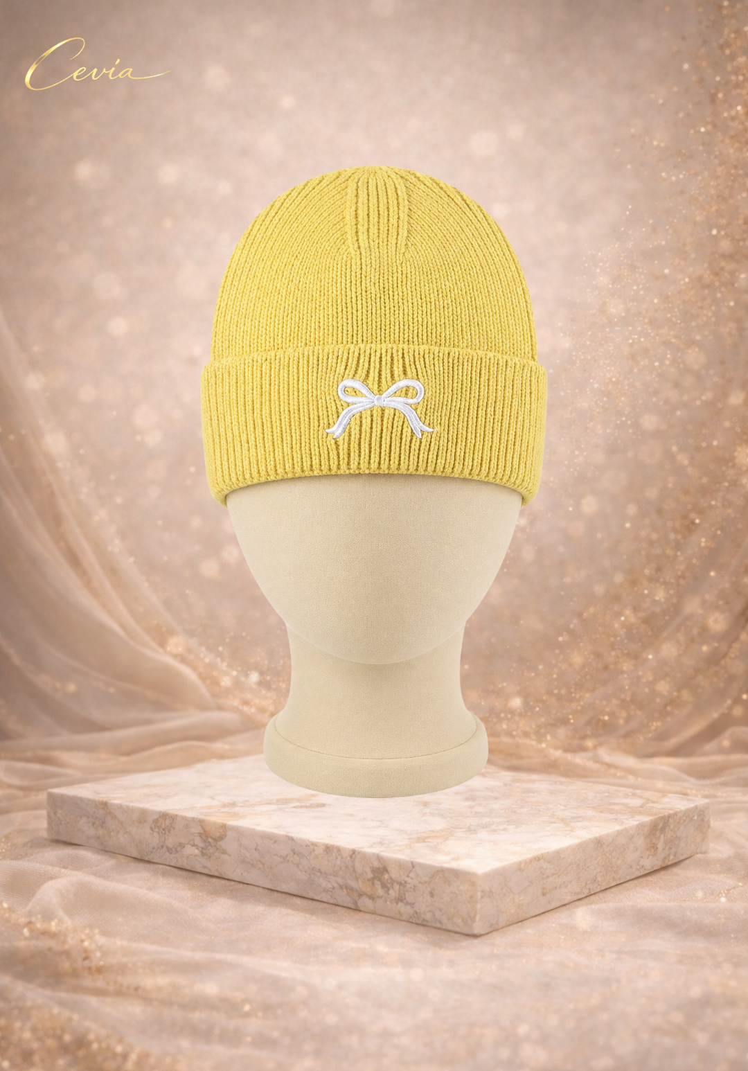 The Maribelle Bow-Knit Beanie