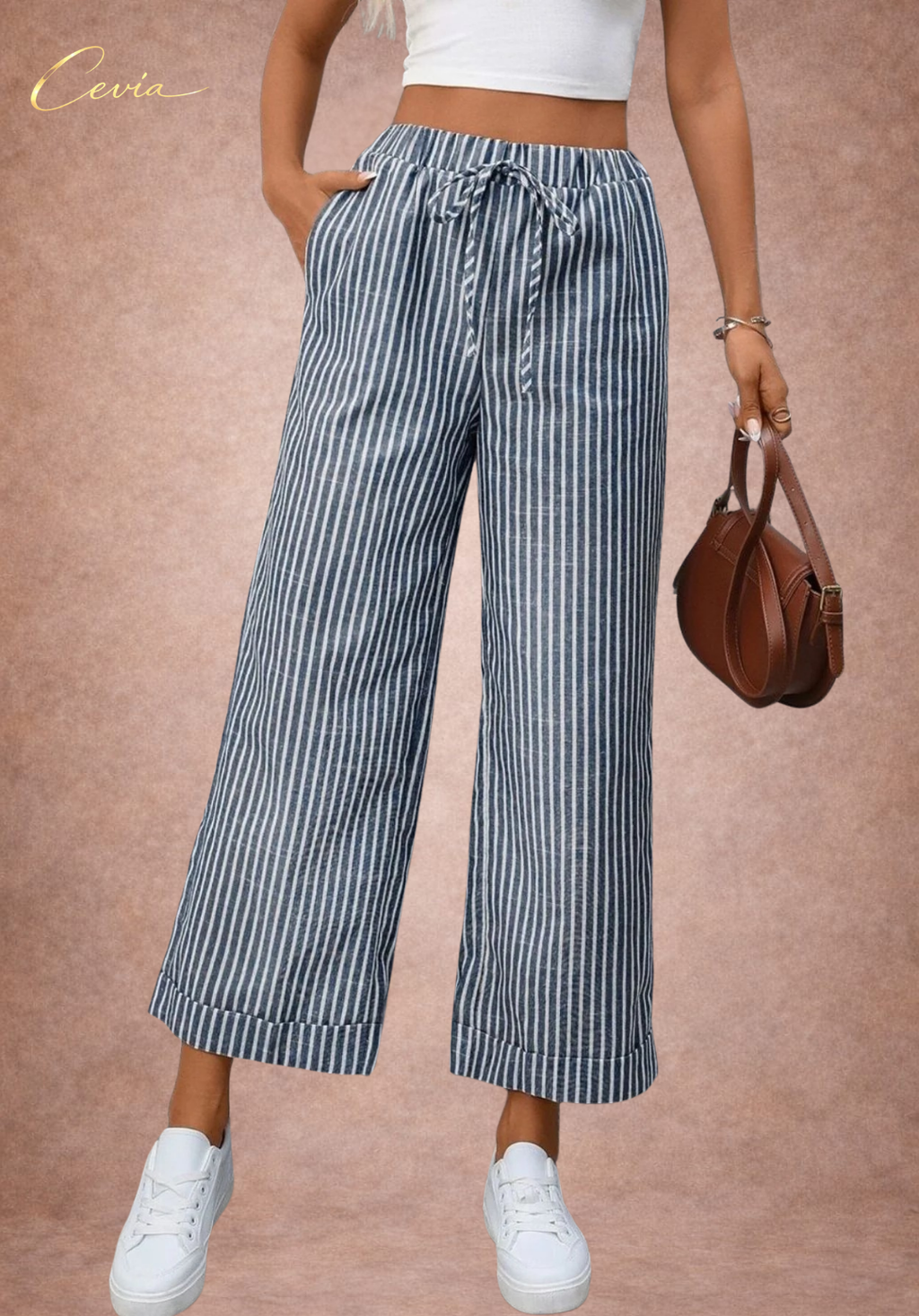 Striped Wide Leg Pants