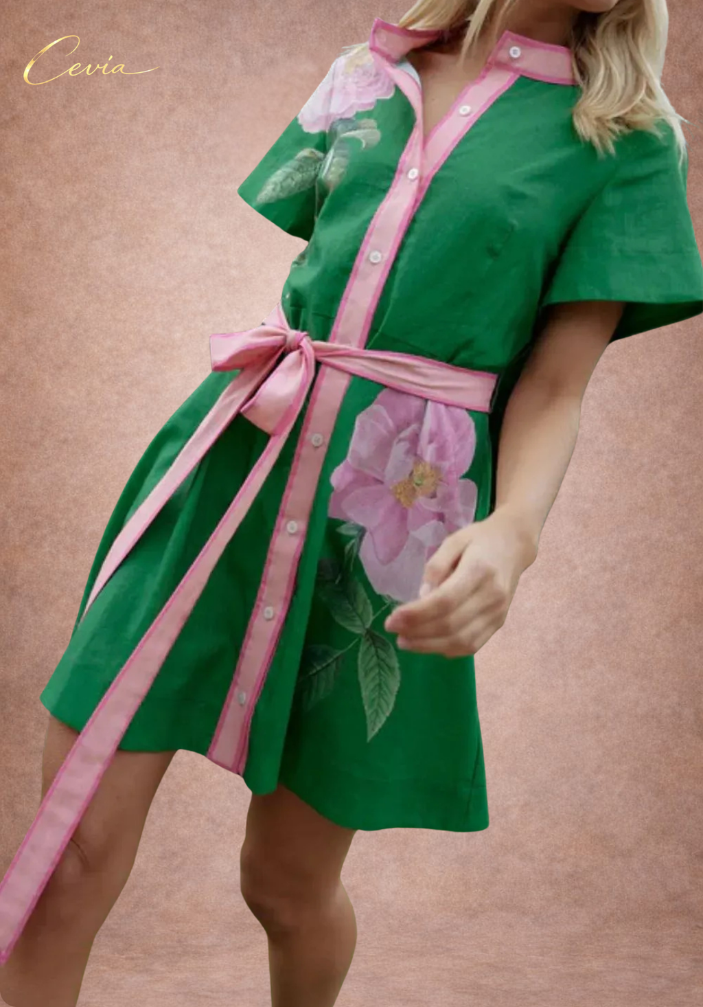 The Riviera Heritage Tie Dress