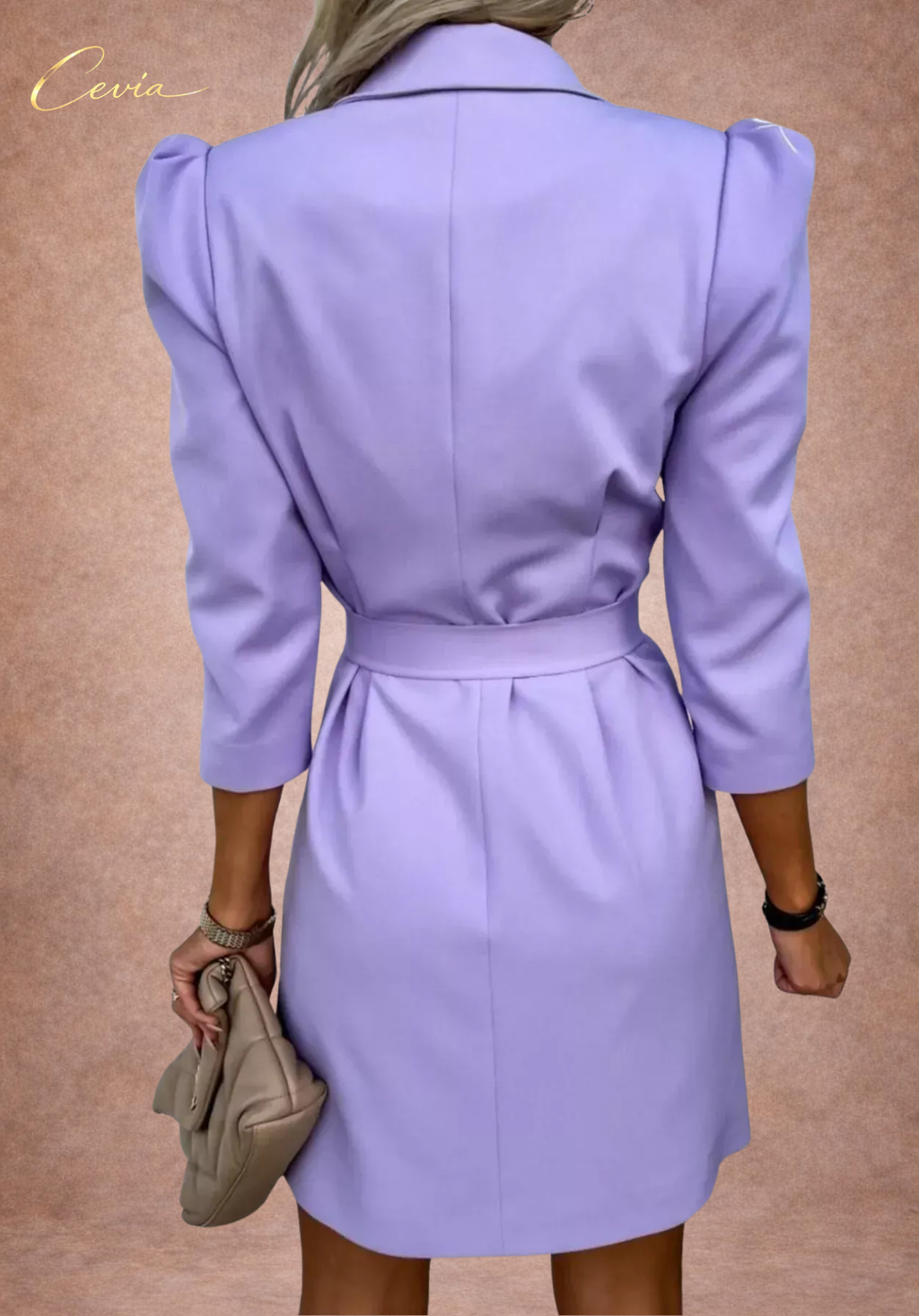 Blazer-Style Belted Mini Dress