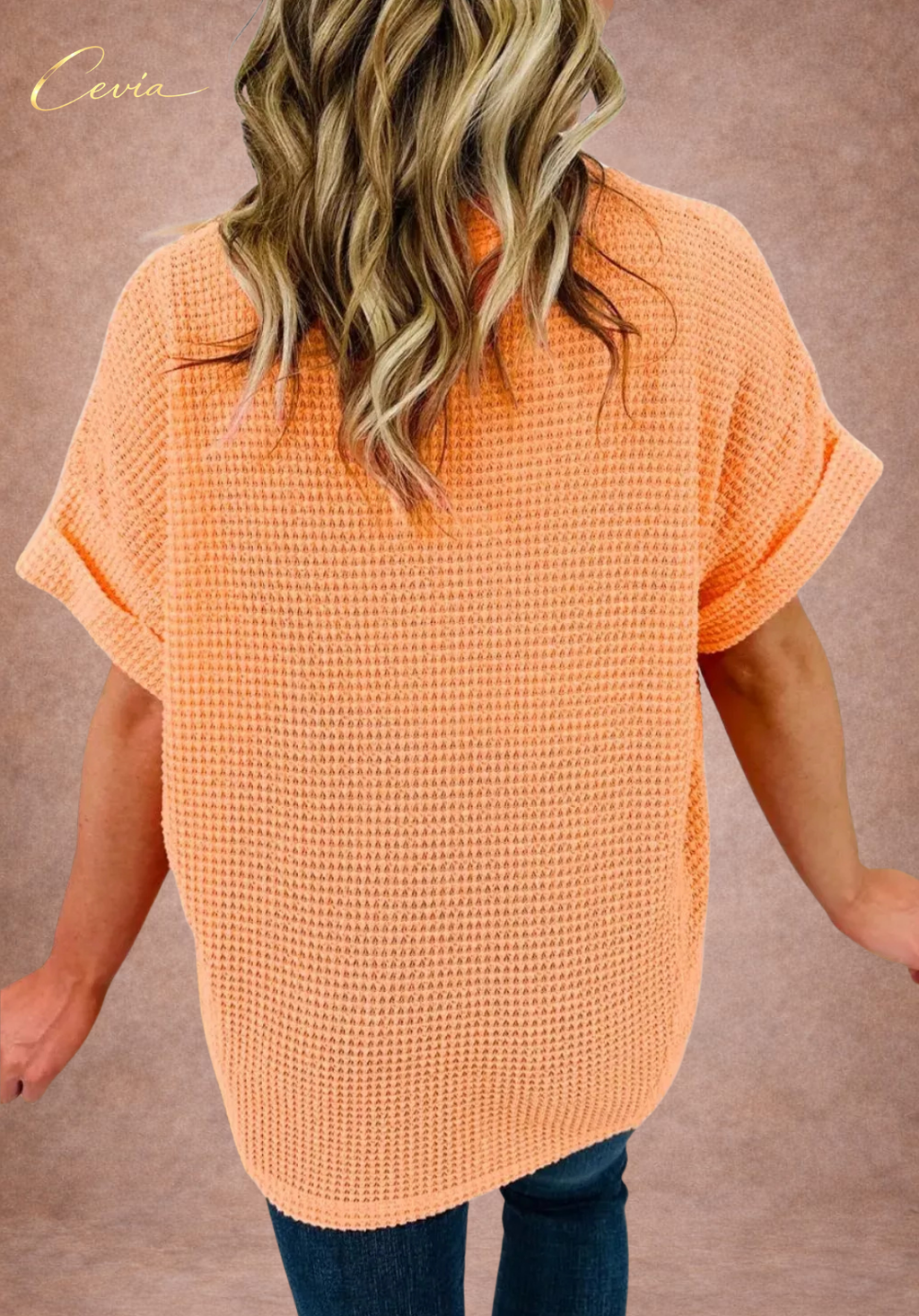 The Riviera Waffle Knit Relaxed Tee