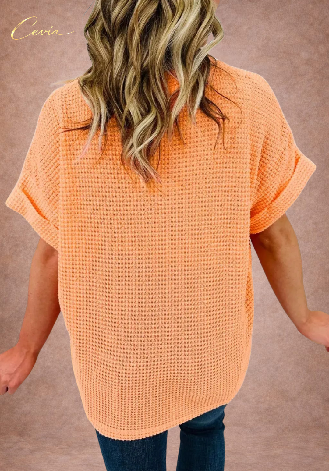 The Riviera Waffle Knit Relaxed Tee