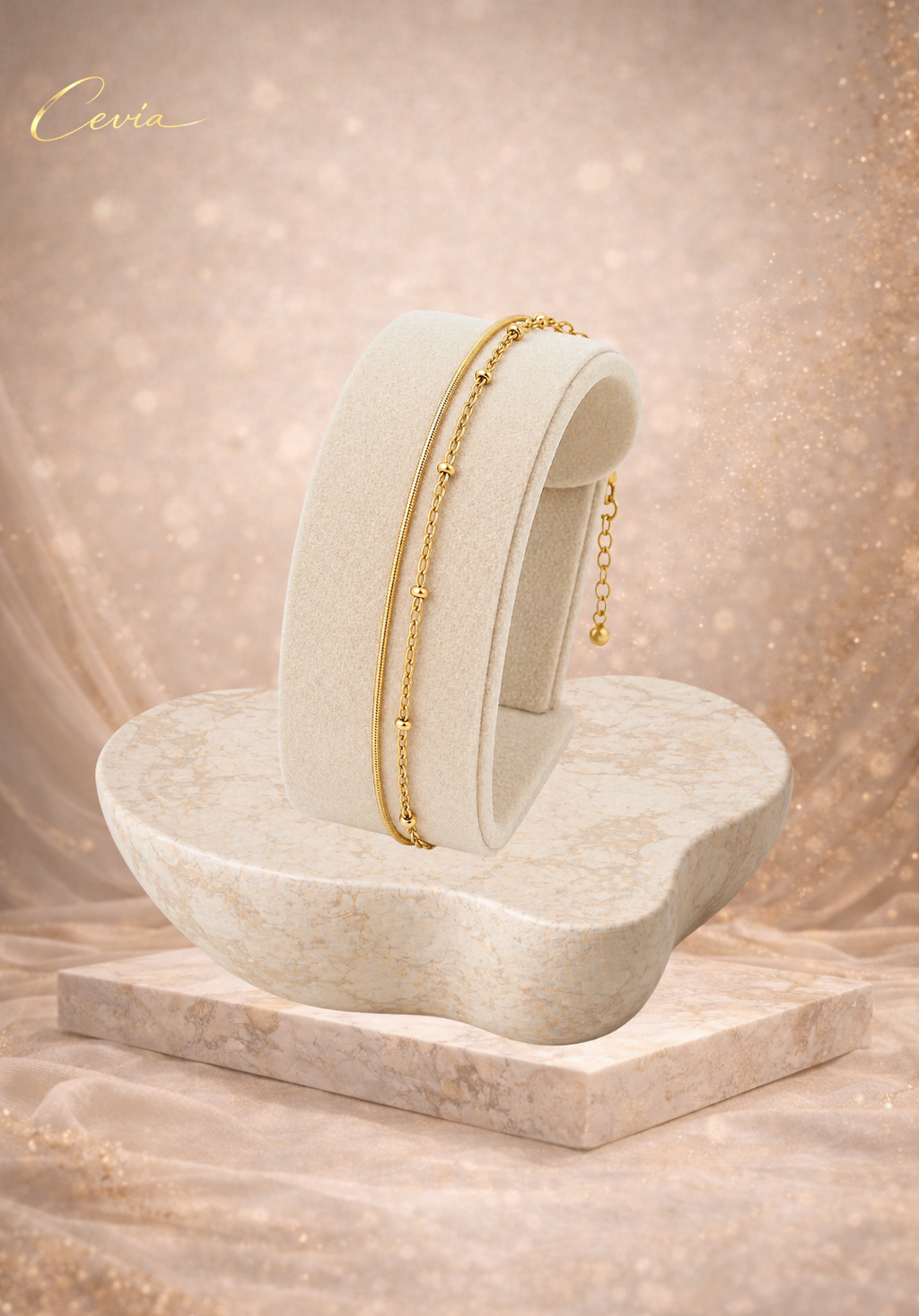 The Elara Dual-Gleam Layered Bracelet