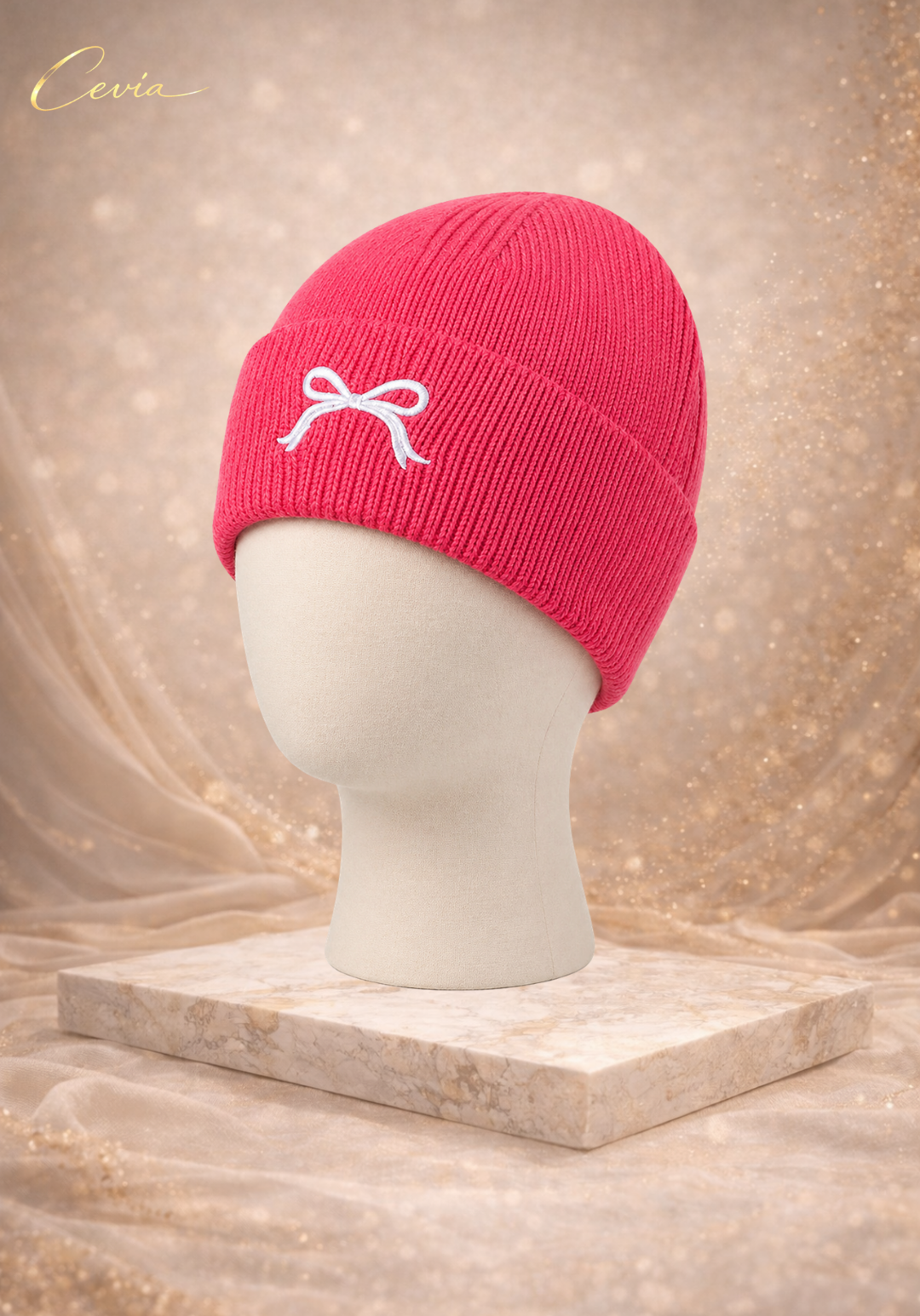 The Maribelle Bow-Knit Beanie