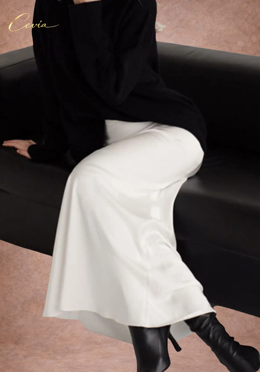 The Valiene Fluid Silhouette Maxi Skirt
