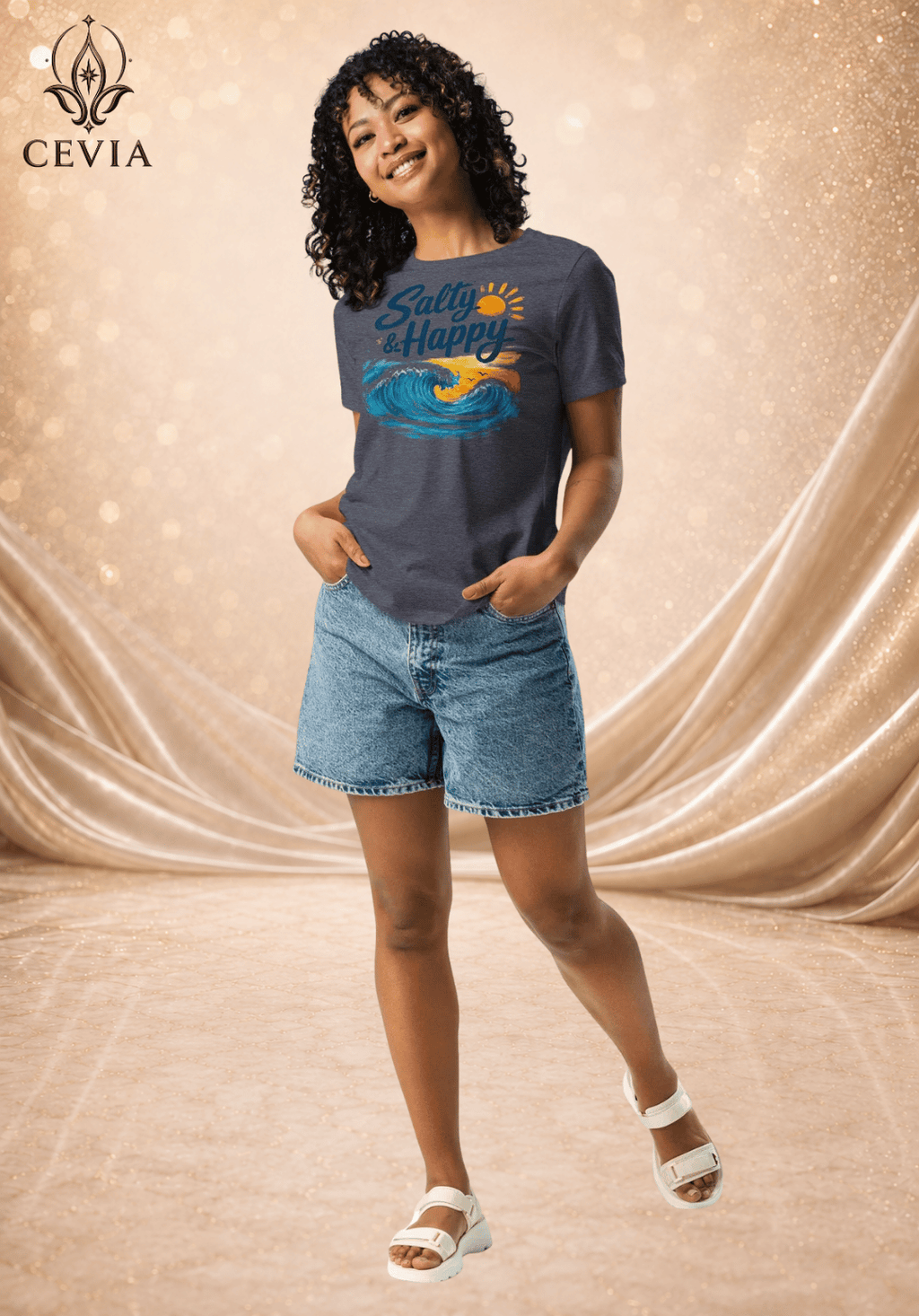 The Salty & Happy Graphic Tee