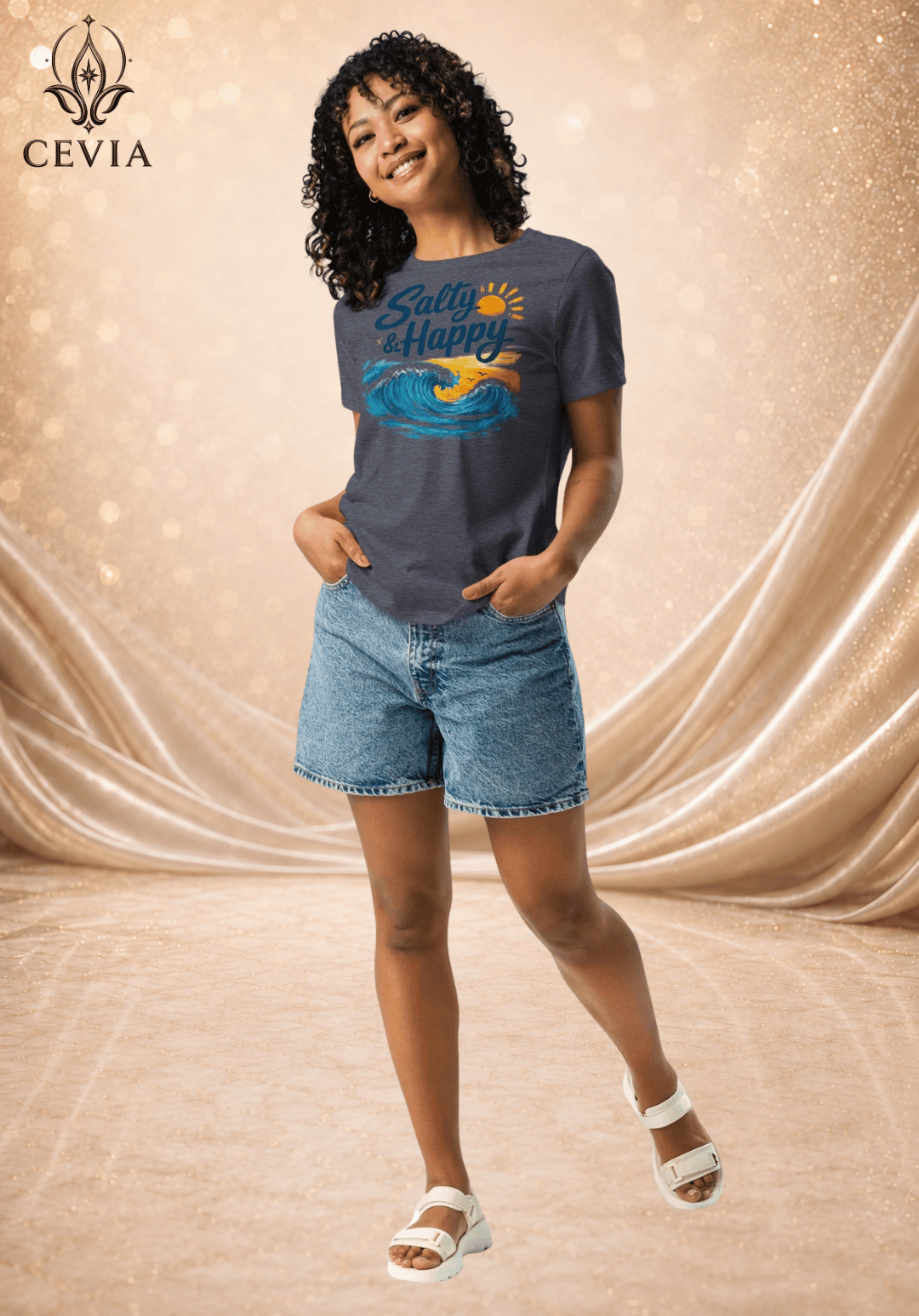 The Salty & Happy Graphic Tee