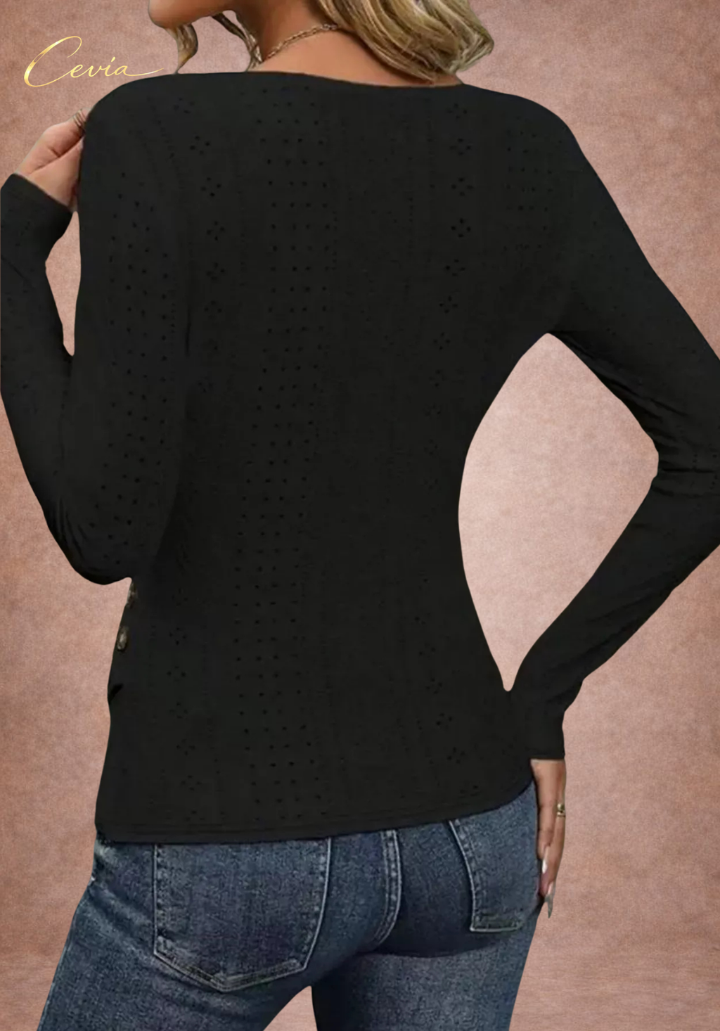 The Eliana Wrap Knit Top