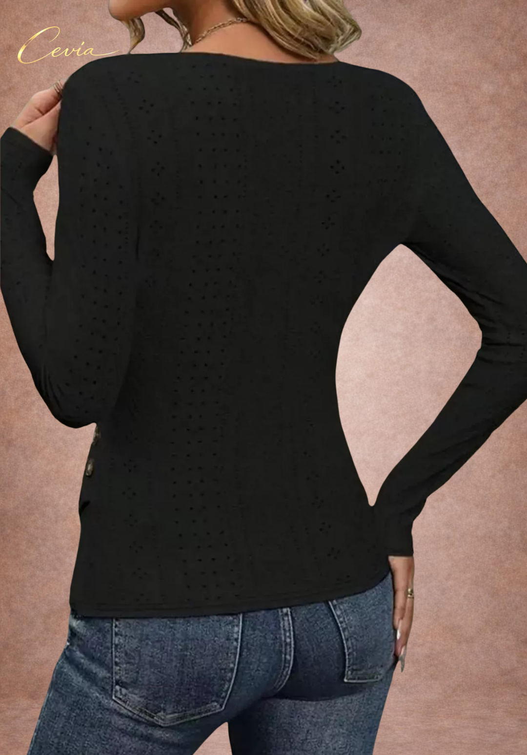 The Eliana Wrap Knit Top