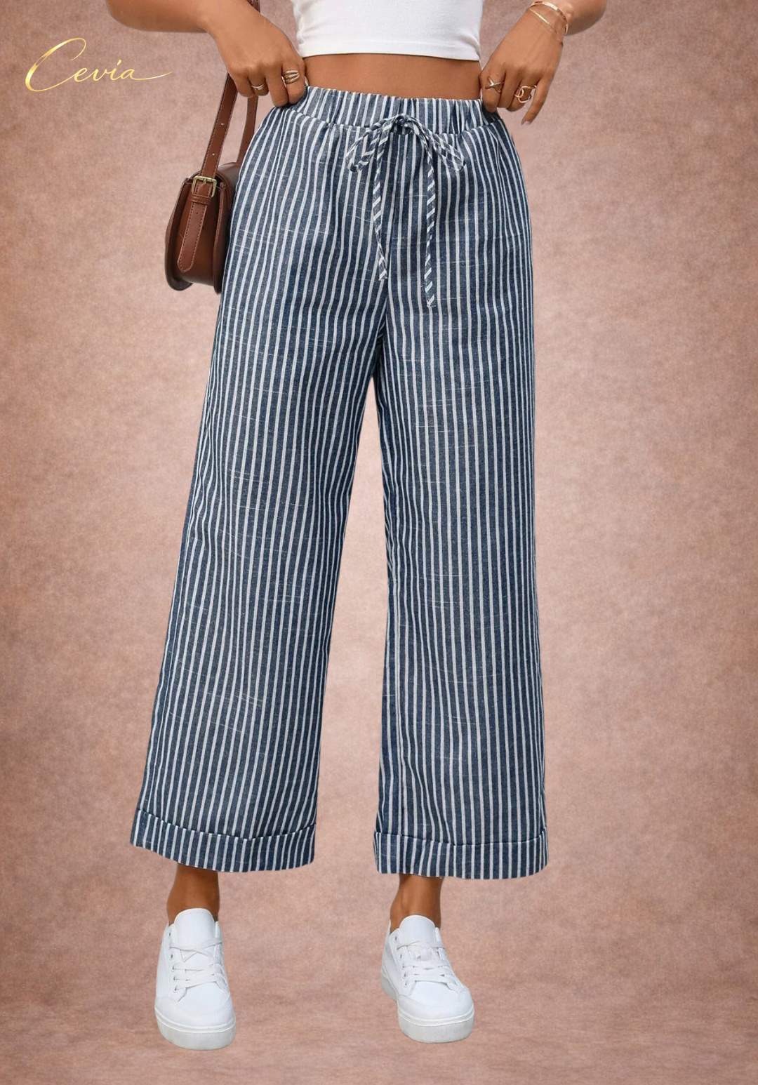 Striped Wide Leg Pants