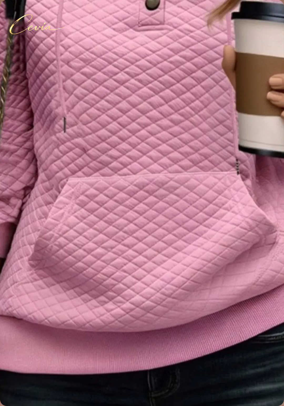 The Alverine Quilted Buttonline Hoodie