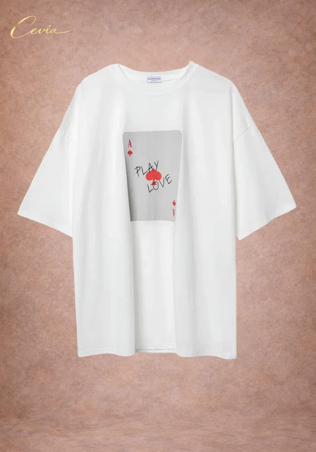 The Playful Love Oversized Cotton Tee
