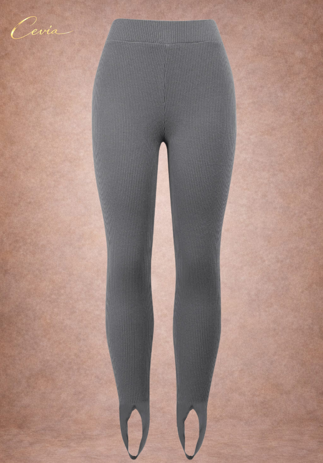 The Marvelle Ribbed-Stirrup Leggings
