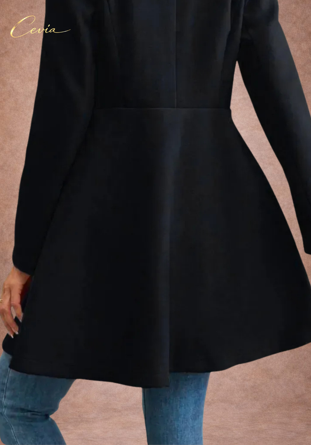 Flared Double-Breasted Elegance Coat