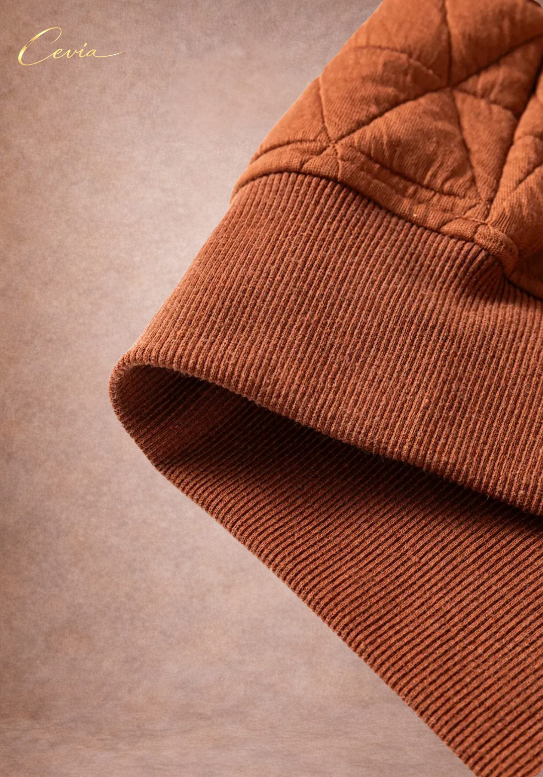 The Terralune Quilted Half-Zip Sweater