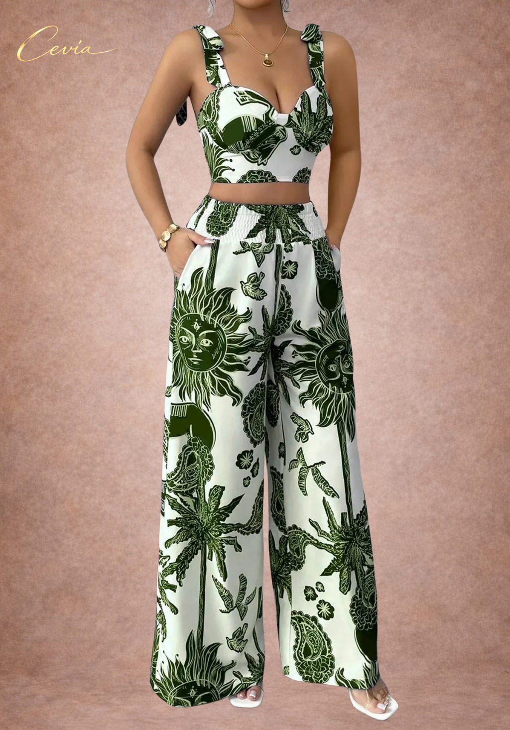 The Riviera Bloom Two-Piece Set