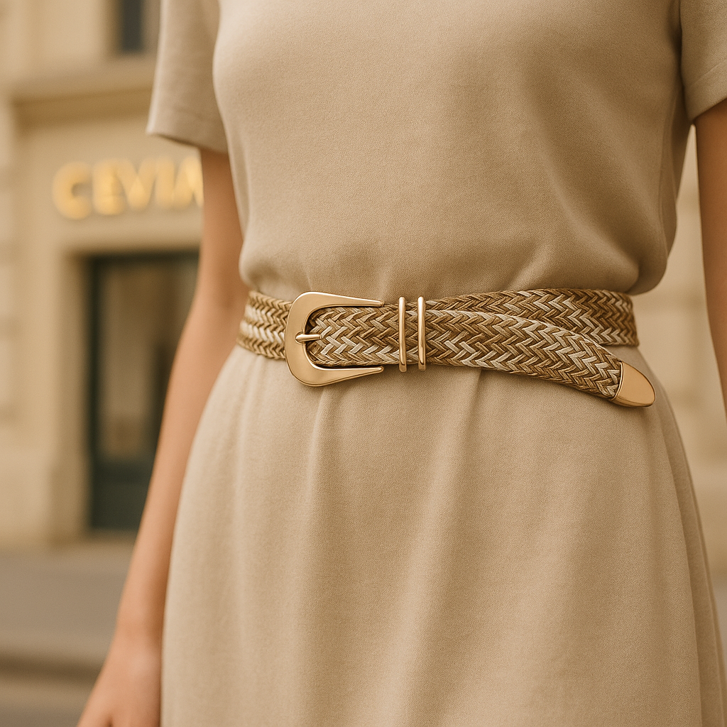 The Serinelle Woven Waist Belt