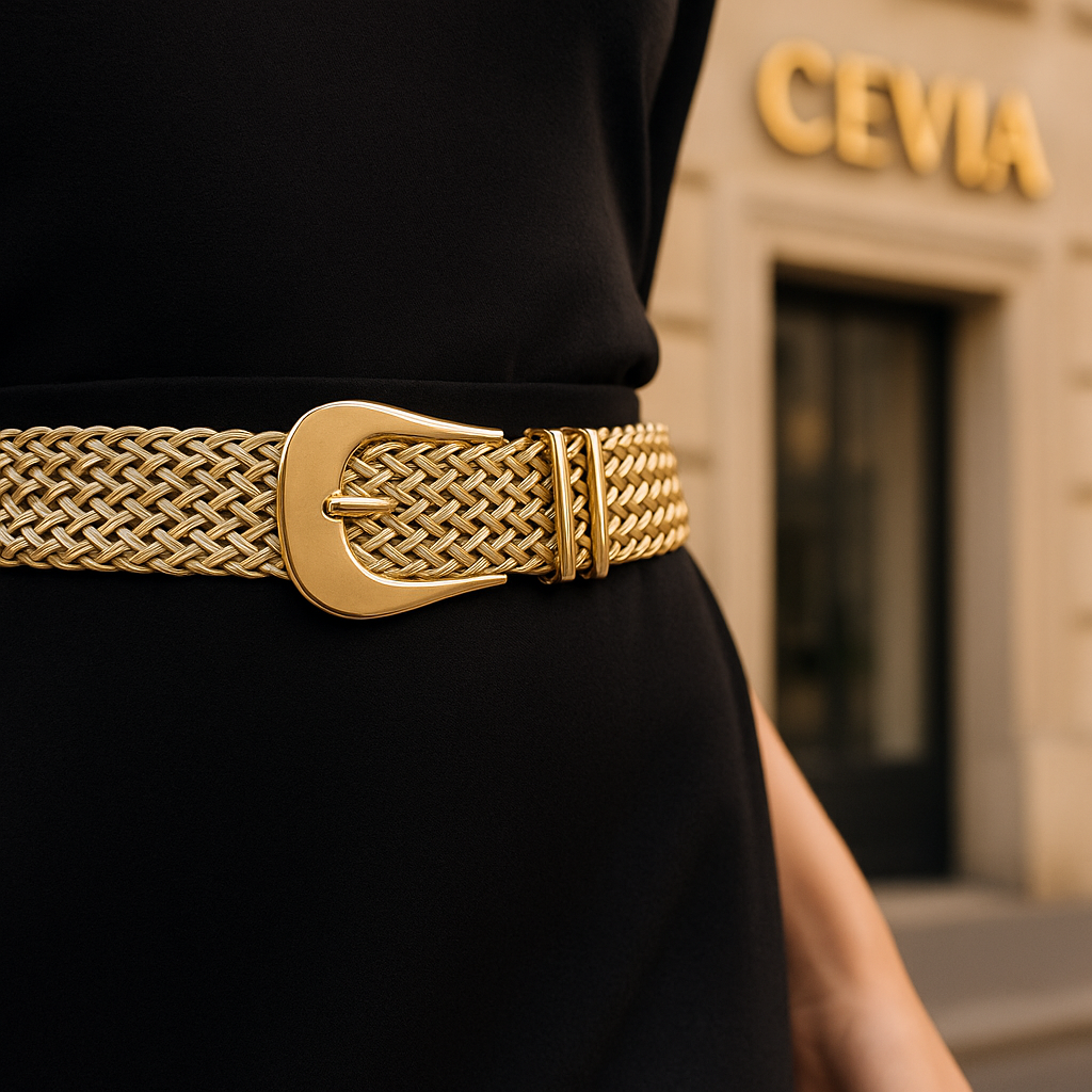 The Serinelle Woven Waist Belt