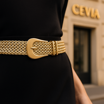 The Serinelle Woven Waist Belt